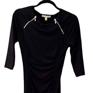 Banana republic XS Black 3/4 long sleeved dress